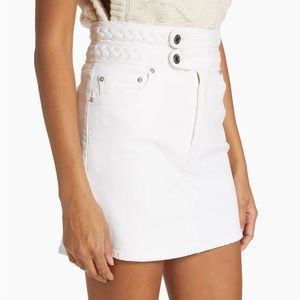 Derek Lam 10 Crosby white denim mini skirt. Like new!